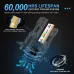 2pcs H7 LED Car Headlight 30000LM CSP Chips 600% Brightness 6000K White 1:1 Mini Size Head Lamp Plug And Play