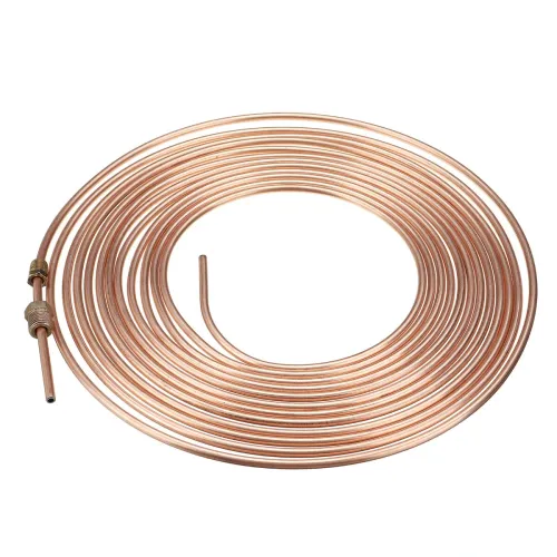 Universal 25Ft Copper Nickel Brake Line Tubing Kit 3/16" OD with 15Pcs Nuts