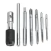 6pcs M3-M8 Tap Drill Set T Handle Ratchet Tap Wrench Machinist Tool With Screw Tap Hand