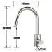 AGSIVO Smart Touch Kitchen Sink Faucet 360  Rotation with Pull Down Sprayer Motion Sensor Cold Hot Mixed Tap SUS 304 Stainless Steel Brushed Nickel