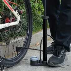 160PSHigh Pressure Bike Air Pump Mechanic Hardware Bicycle Inflator with Measure Display for Cycling