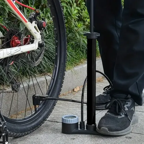 160PSHigh Pressure Bike Air Pump Mechanic Hardware Bicycle Inflator with Measure Display for Cycling