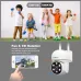 Srihome SH061 1080P 2MP HD WiFi Home Security Camera PTZ AI Wireless Monitoring Camera Night Vision Human Detection Two-way Intercom IP66 Waterproof Video Surveillance CCTV Cameras