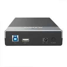 MAIWO K3568D HDD Enclosure 2.5/3.5inch SSD Case USB3.0 to SATA3.0 5Gbps External Case with USB2.0 Expansion Mobile Portable Hard Drive for PC Laptop EU Plug