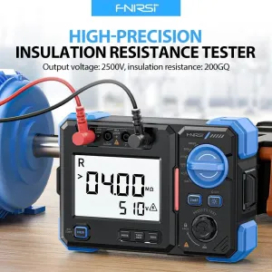 FNIRSI MRT1050 Insulation Resistance Tester AC DC Voltage Meter 100V to 1000V High Accuracy Portable Electrical Testing