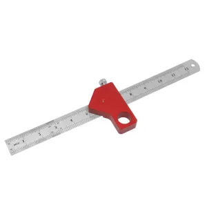 Combination Square 0-300mm Carpenter Square Angle Ruler 45/90 Degree Marking With Precision Etched Scales