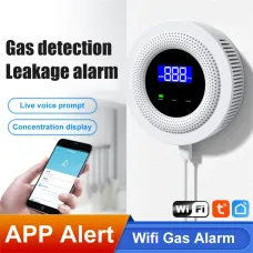 Wifi Natural Gas Leak Detector Alarm Security Protection Smart Home 433MHz Wireless Gas Leakage Sensor Fire Safety Detector Works With Tuya