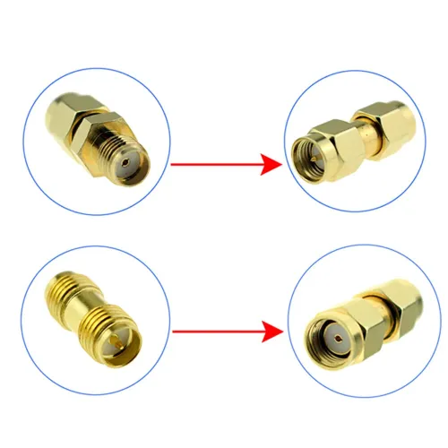 18pcs 1.2GHz 5.8GHz FPV Telemetry Antenna SMA RP-SMA Gain Adapter Connector Kit for FPV Drone Pilots & DIY Hobbyists