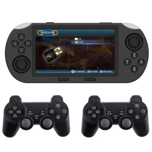 SF3000 64G Dual Joysticks Handheld Game Console 4.5 Inch IPS Screen Built-in 20000+ Games 3000mAh Battery Support Mobile Phone Charging Portable Video Player Console