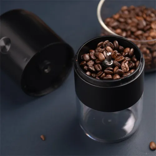 IPRee Portable Electric Coffee Grinder 1800mAh Strong Power Internal Adjustment Rechargeable Home Grinders Household Coffee Machine for Household Outdoor
