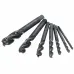 Drillpro 7pcs M3-M12 HSS Nitriding Coated Screw Tap Metric Right Hand Spiral Screw Thread Tap