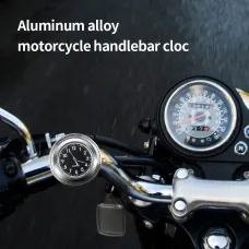 7/8" Motorcycle Clock Dustproof Quartz Clock Aluminum Alloy Handlebar Motorcycle Waterproof Timetable Universal Clock Handlebar Watch