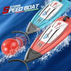 HC 804 2.4G Mini Remote Control High Speed RC Boat LED Light Palm Summer Waterproof Toy Dual Motors Pool Lakes Vehicles Models