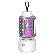 360 Electric Shock Mosquito Killer Lamp USB Charging Portable Household Electric Mosquito Killing Photocatalyst Outdoor Camping Dual Lighting Modes