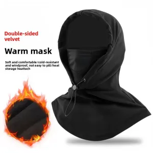 BENGGUO Cycling Windproof Warm Headgear Face Mask Elastic Fleece Breathable Neck Gaiter Hat for Outdoor Sports