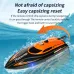 HXJRC HJ812 2.4G 4CH RC Boat High Speed LED Light Speedboat Waterproof 25km/h Electric Racing Vehicles Models Lakes Pools Remote Control Toys