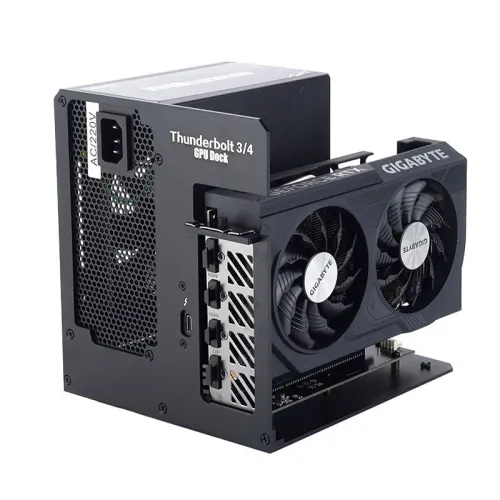 eGPU Thunderbolt3/4 to PCI-E Graphics Card External Bracket Stand ATX Power Supply Can Be Installed