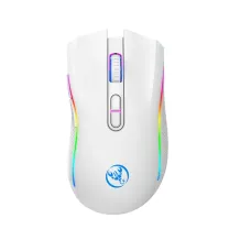 HXSJ T69 2.4G Wireless Gaming Mouse with RGB Lighting 1000-4800DPI Type-C Rechargeable 650mAh 8 Button Mouse for PC Gaming Office Working