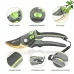 Industrial Pruning Shears 205mm SK5 Steel Blade 50mm Length Two-level Opening Ergonomic Non-slip Handles Labor-saving Spring Precision Cutting