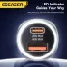 ESSAGER ES-CC16 89W 2-Port USB PD Car Charger Adapter USB-A+USB-C PD QC3.0 Support FCP SCP VOOC Fast Charging for iPhone 15 14 13 Pro for Huawei Nova Flip for Samsung Galaxy Z Flip6
