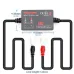 BM2 Battery Monitor Tester for 12V Vehicles Real-Time Notifications Short-Circuit and Reverse-Connection Protection Compatible with Android and iOS Bluetooth 4.0 Graphical Charging History Display