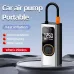100W Portable Car Air Pump Wireless Air Pump Car Tire Pump Power Bank with LED Emergency Light for Cars Motorcycles Bicycles