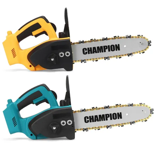 Drillpro 10Inch Cordless Brushless Electric Chain Saw Woodworking Wood Cutter For Makita Battery W/ Plastic Box