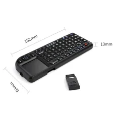 K808 Handheld Wireless bluetooth Mini Keyboard with 7-color Backlight Touchpad Mouse for Smart TV Box PC Tablet