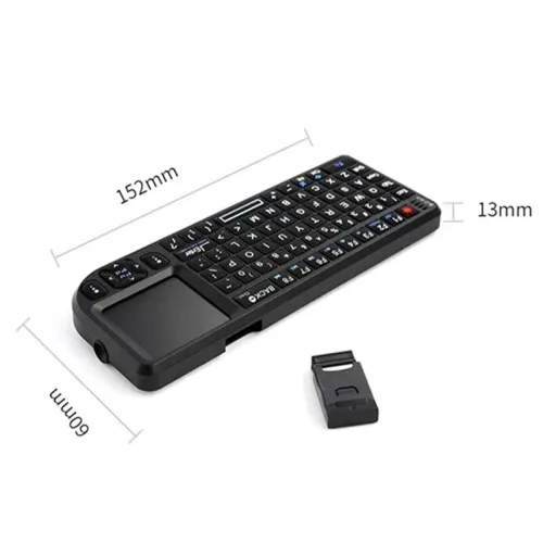 K808 Handheld Wireless bluetooth Mini Keyboard with 7-color Backlight Touchpad Mouse for Smart TV Box PC Tablet