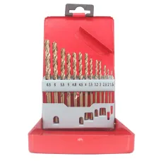 Drillpro 13/19/25 PCS HSS 1-13mm Drillpro M35 Bit Set Cobalt Twist Drill Bit