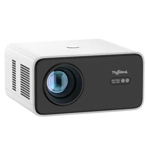 ThundeaL TD85W Portable Full HD 1080P Android 12 Projector 14000 Lumens WiFi 6 & bluetooth-Compatible Auto Focus Keystone Correction Home Theater Built-in 5W Speaker Mini Smart Projector