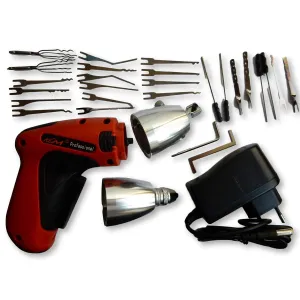 26PCS Electric Auto Pick Gun Lithium-Ion Battery User-Friendly High-Speed Cylinder Lock Opening Includes Charger Picks and Bag Perfect Locksmith Tool