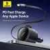 Baseus Car Charger Dual Retractable Cable PD QC SCP AFC PPS Fast Charging 180 Rotating For Tablet for iPhone for Samsung Huawei Xiaomi