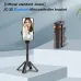 JC25 Portable Mini Phone Holder Four-foot Selfie Stick bluetooth Remote Control for Phone Vlog Livestreaming Photography Holder