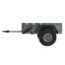 Aluminum RC Rock Crawler Trailer CNC Machined Utility Simulation Parts with Ball Head Hitch Compatible for 1/18 TRX4M SCX24 Redcat Car Vehicles Models Spare Accessories