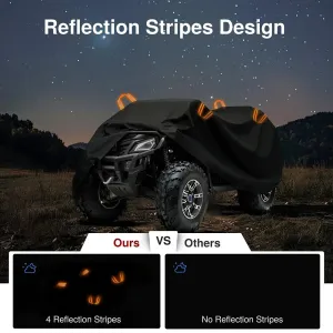 Quad Bike ATV Cover Universal 210D Waterproof Motorcycle Vehicle Scooter Kart Motorbike Resistant Dust UV Protector