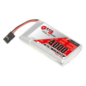 GAONENG 3.7V 4000mAh 5C 1S LiPo Battery JR Plug for Sanwa M17 Transmitter Receiver