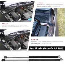 Gas Shock Hood Struts Damper Lift Support For Skoda Octavia A7 MK3 2012-2020