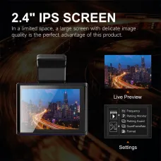 ROSOTO A6703 4K Ultra Car Dash Cam WiFi App Control Front Rear Dual Lens 170 Wide Angle HD Night Vision 2.4Inch Display Screen Parking Monitor G-Sensor