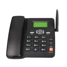 ETS-6588 Wireless Fixed Wireless Phone Cordless Desktop Telephone Support GSM Dual SIM Card Integrated Antenna with FM Radio for Office Home Hotel