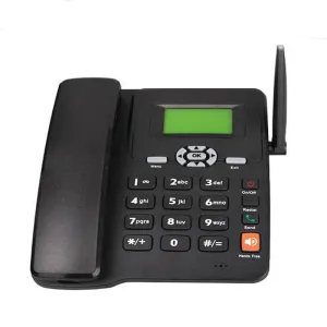 ETS-6588 Wireless Fixed Wireless Phone Cordless Desktop Telephone Support GSM Dual SIM Card Integrated Antenna with FM Radio for Office Home Hotel
