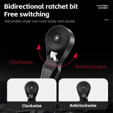 WESBIKING 12-In-1 Bicycle Repair Tools Kit Portable Multitool Bike Two-Way Ratchet Wrench Magnetic Allen Key Quick Release Set