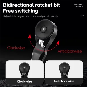 WESBIKING 12-In-1 Bicycle Repair Tools Kit Portable Multitool Bike Two-Way Ratchet Wrench Magnetic Allen Key Quick Release Set