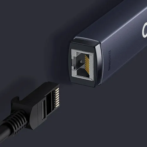 Baseus Lite Series USB-A to Ethernet Adapter 100Mbps USB LAN RJ45 Aluminum USB-C Adapter for PC Laptop TV Tablet