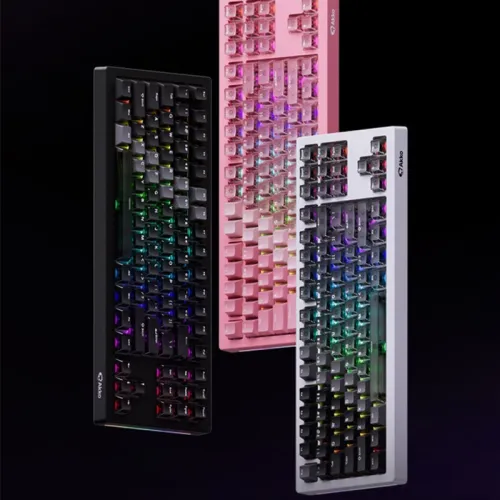 AKKO 5087 V3 HE Magnetic Switch Wired Mechanical Keyboard Hot-swappable Gasket Structure 8KHz Return Rate ARGB Backlight 0.005RT 32K Scanning Rate E-sports Gaming Keyboards