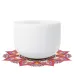 US DirectCVNC 432Hz 10" C Note Chakra Crystal Singing Bowl Frosted Quartz Sound Heal Bath