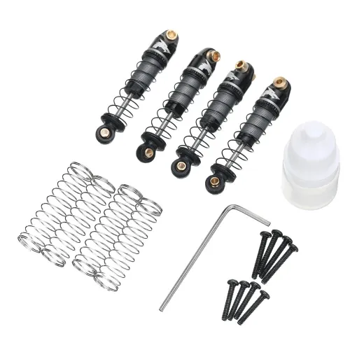 4PCS UDIRC UCX2405 UCX2405 PRO 1/24 RC Car Upgraded Parts Oil Filled Shock Absorbers Dampers UCX24-P086 Vehicles Models Spare Accessories