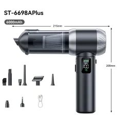 SUITU Wireless Portable Handheld Vacuum Cleaner Suction and Blowing 2-in-1 ST-6698APlus 100W Motor 80000RPM Suction Power Type-C Charge