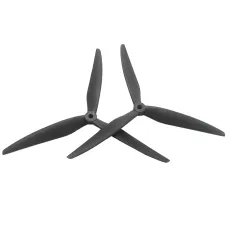 2 Pairs /4 Pairs 7040 8040 9045 3-Blade 5mm Shaft Black Fiberglass Nylon Propeller for 7 Inch 8 Inch 9 Inch FPV RC Racing Drone