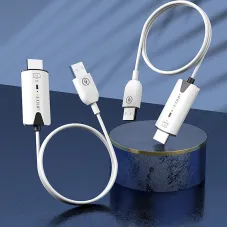 EDUP Wireless HDMI-Compatible Transmitter and Receiver 1080P@60Hz Extender Long Range Video Audio Projection Plug and Play for Desktop PC Computer Projector Monitor